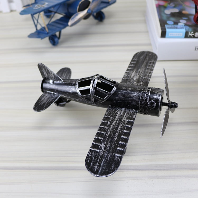 Vintage handmade wrought iron airplane model | Decor Gifts and More