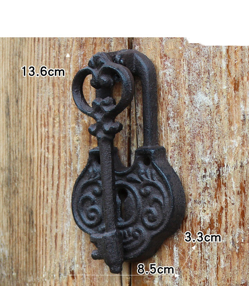 European Style Cast Iron Crafts Retro Knock Iron Door Handle | Decor Gifts and More