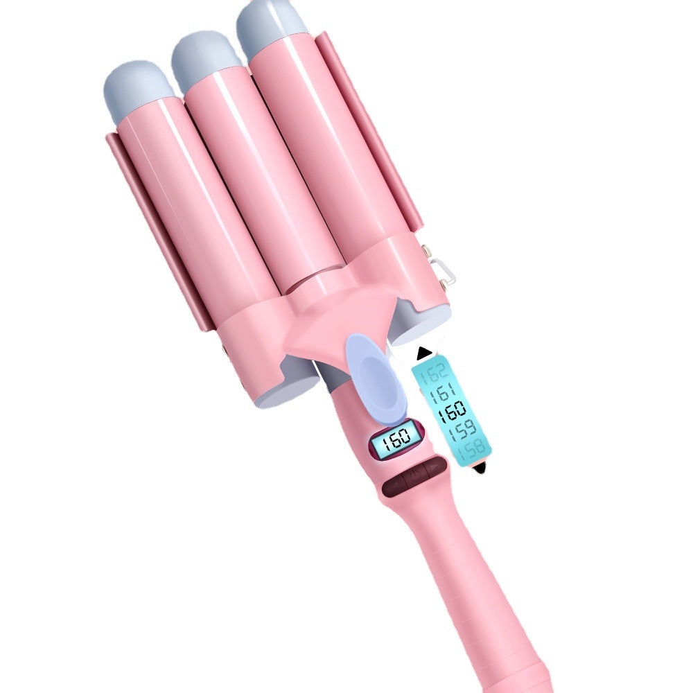 Three-tube Curling Iron Manufacturer Wave Big Roll Cone Curling Iron | Decor Gifts and More