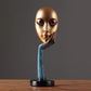 Nordic Abstract Art Thinker Thinking Lady Mask Figurine Resin Statue Office TV Cabinet Home Decoration Crafts | Decor Gifts and More