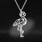 Female flamingo stainless steel necklace | Decor Gifts and More