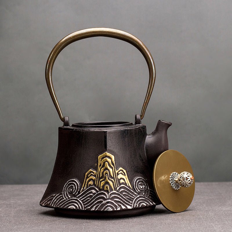 Uncoated cast iron pot handmade iron pot