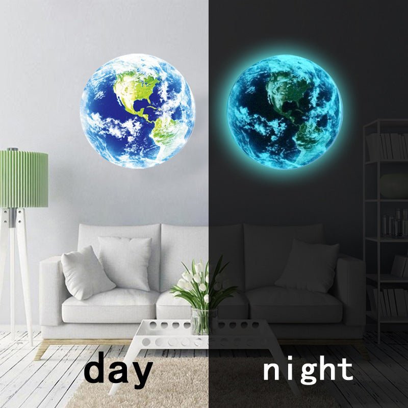 Moon Earth Luminous Wall Sticker 3D Stereo Carving | Decor Gifts and More