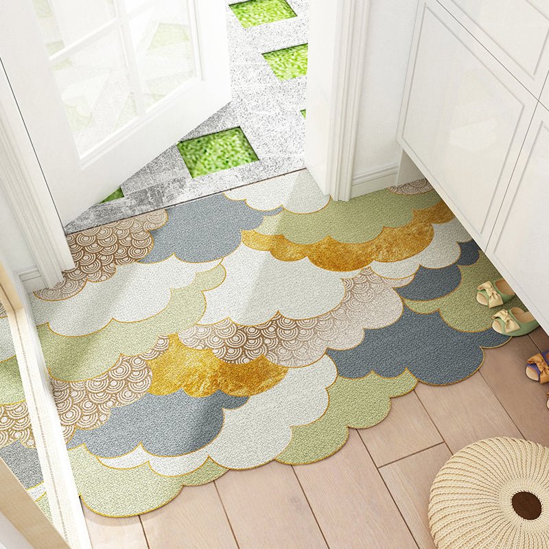 Household Dirt-resistant Silk Circle Carpet Porch Anti-skid Door Mat | Decor Gifts and More