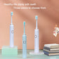 Electric Toothbrush Tongue Scraper 2 Brush Heads 5 Modes Rechargeable | Decor Gifts and More