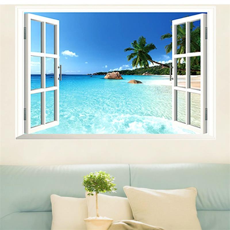 Sea view home window wall sticker | Decor Gifts and More