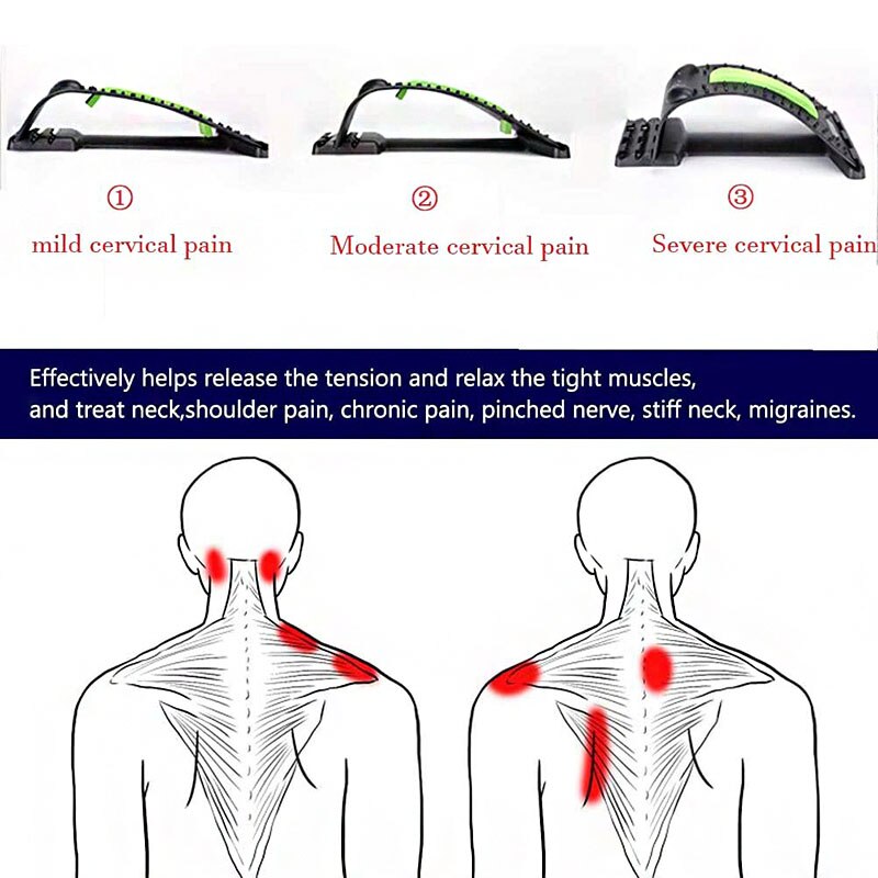 Neck Massage Cervical Traction Pain Relief Posture Corrector Acupressure | Decor Gifts and More