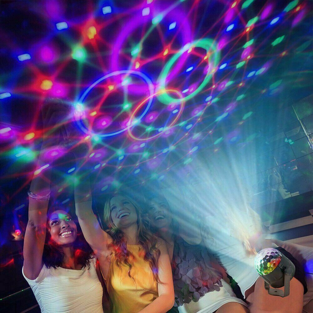 Disco Party Lights Strobe LED DJ Ball Sound Activated Bulb Dance Lamp Decoration | Decor Gifts and More