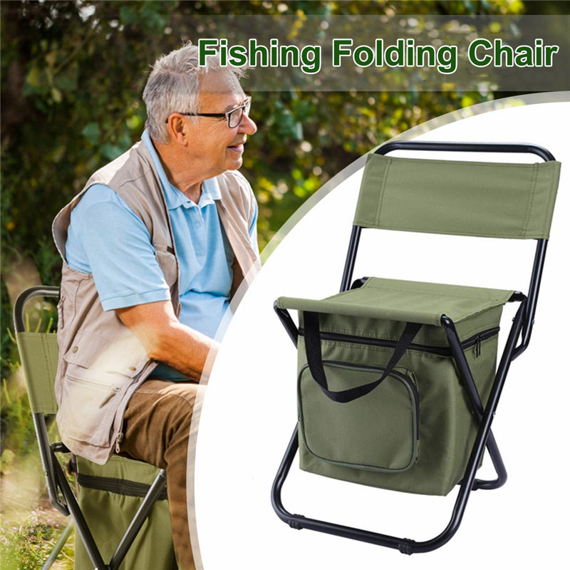 Fishing Chair Movable Refrigerator Keep Warm Cold Portable Folding Beach Chair | Decor Gifts and More