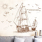 Sailboat Wall Stickers Living Room Television Background Wall Decorative Bedroom Children's Room Bedroom Wall Sticker Paper Stickers | Decor Gifts and More