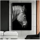 Black And White Animal Zebra Wall Art Canvas Painting Wall Poster Living Room Decor | Decor Gifts and More