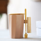 Simple Straight Ceramic Mug With Wooden Handle | Decor Gifts and More