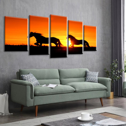 A Variety Of Custom Horse Photography Landscape Silhouette Decorative Paintings | Decor Gifts and More