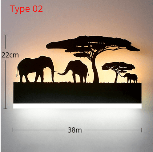 Led acrylic wall lamp