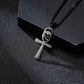 Stainless Steel Zircon Anka Cross Pendant | Decor Gifts and More