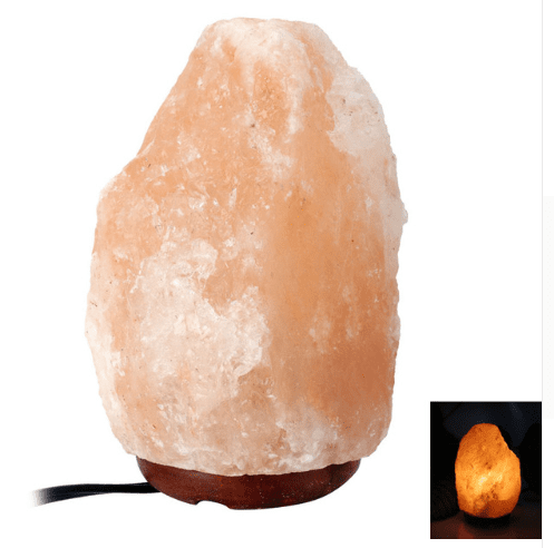 Crystal salt lamp socket lamp creative decoration gift rose salt lamp night light bedside lamp | Decor Gifts and More