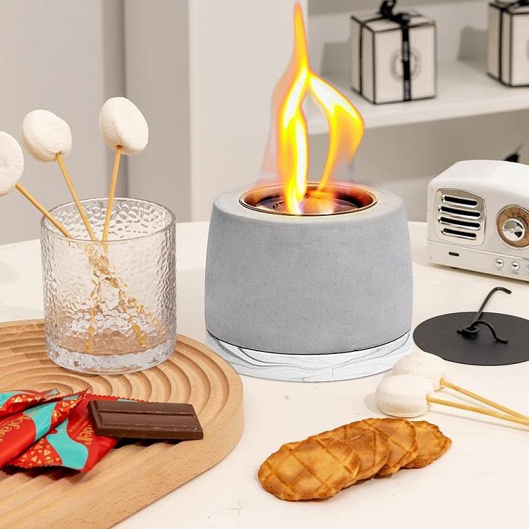 Desktop Decorative Cement Craft Small Fireplace | Decor Gifts and More