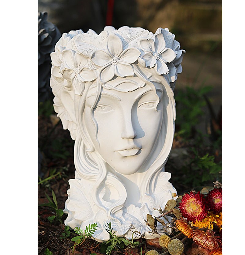 Goddess Figurine Art Resin Plant Flower Pot | Decor Gifts and More