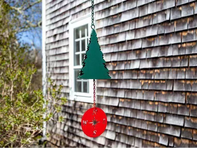 Creative Wrought Iron Triangle Wind Chime Pendant | Decor Gifts and More