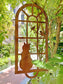 Garden Decoration Outdoor Wrought Iron Cat Window Pendant | Decor Gifts and More