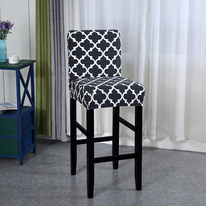 Low Back Chair Cover Household All-inclusive Anti-fouling Elastic Dining Chair Cover