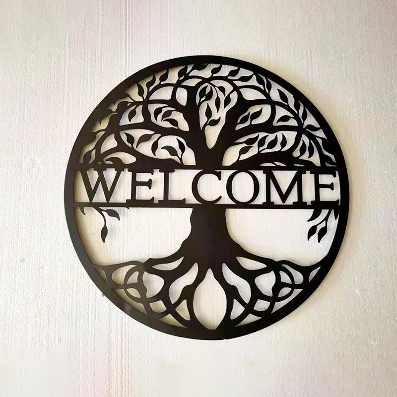 European Style Wrought Iron Life And Wealth Tree Wall-mounted Decoration | Decor Gifts and More