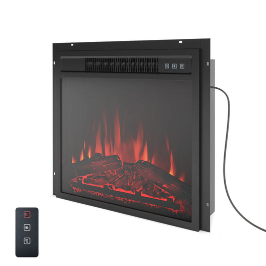 ZTOZZ 18 inch Electric Fireplace LED - Fireplace Heater Stove Insert with overheating Protection 1400W - Black Color - Home Decor Gifts and More