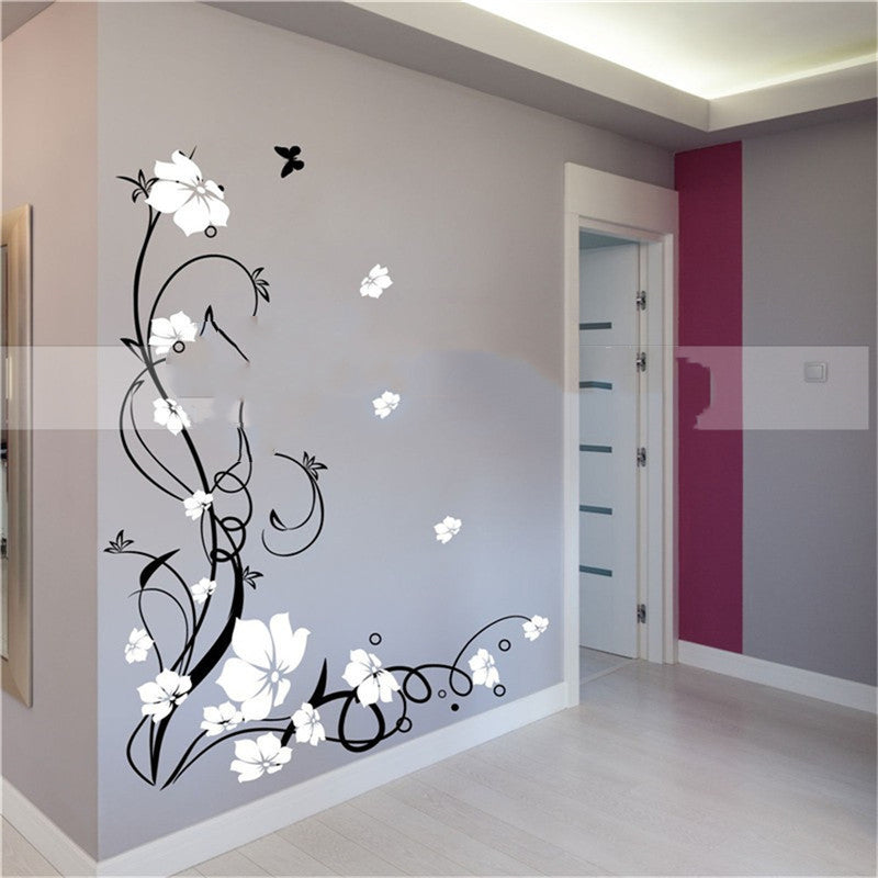 Creative Flowers Sliding Door Glass Door Decals | Decor Gifts and More