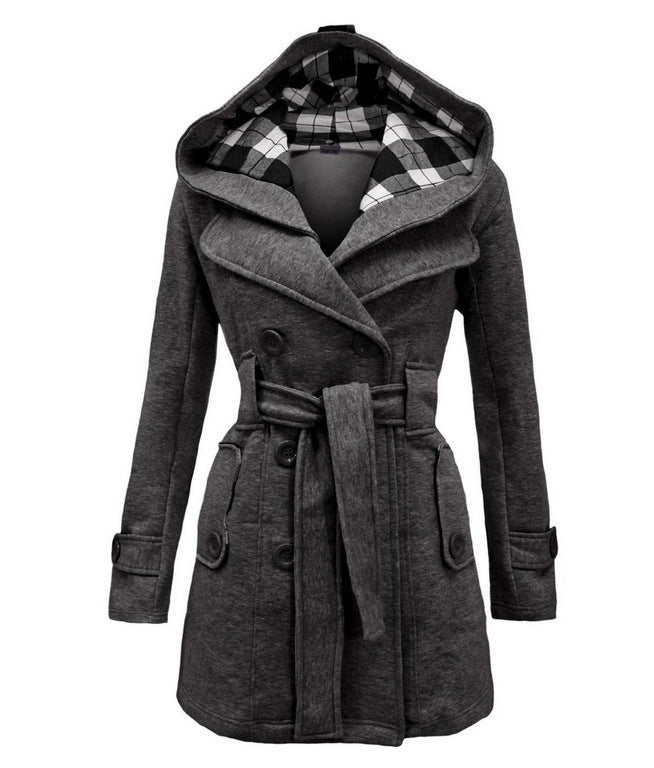 Double-breasted mid-length coat | Decor Gifts and More