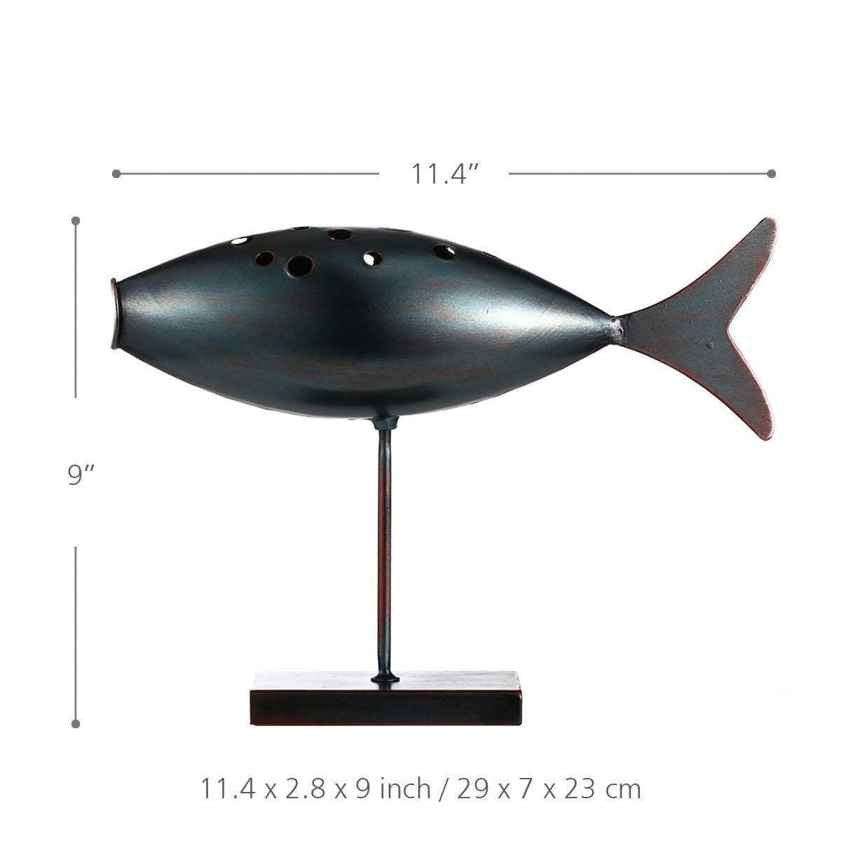 Submarine small fish wrought iron decoration