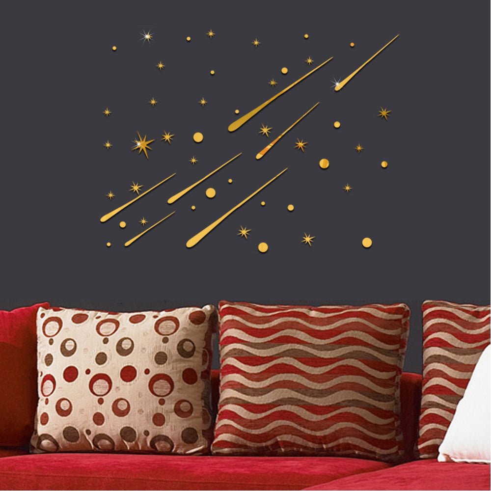 TV Wall Ceiling Meteor Mirror Decoration Sticker | Decor Gifts and More