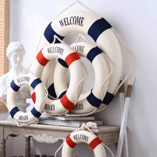 Cloth art lifebuoy wall hanging decoration | Decor Gifts and More