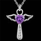 Purple zircon crystal pendant necklace | Decor Gifts and More