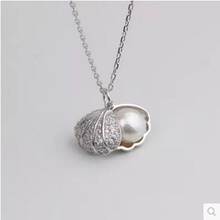 Delicate Simple Pearl Pendant Necklace Locket Pendant Necklace For Women Gift | Decor Gifts and More