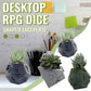 3D Printed Plant Pot Table Top RPG Dice Succulent Planter Set Home Decoration Multifunction Garden Flower Pot | Decor Gifts and More