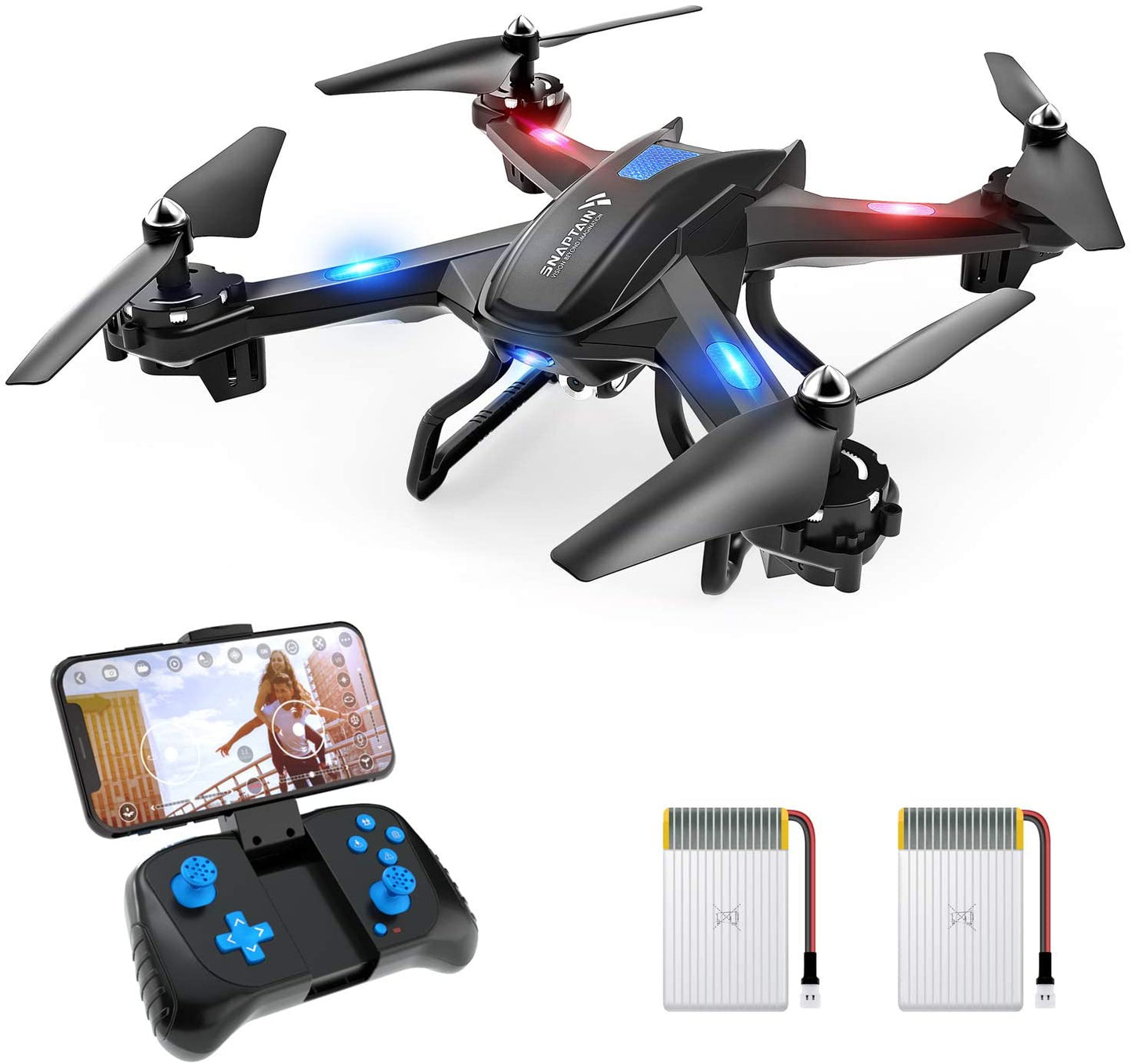 S5C WiFi FPV Drone with 720P HD Camera,Voice Control, Wide-Angle Live Video RC Quadcopter with Altitude Hold, Gravity Sensor Function, RTF One Key Take Off/Landing, Compatible w/VR Headset | Decor Gifts and More