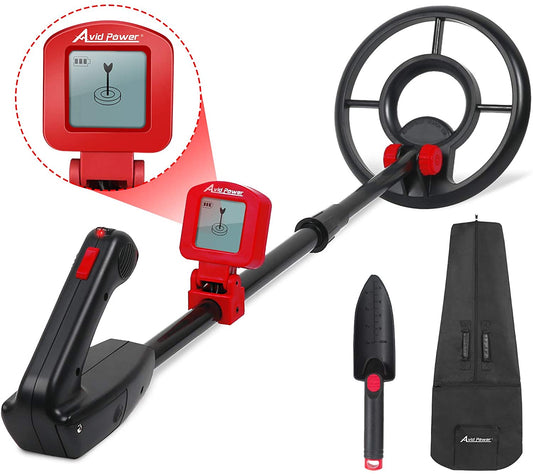 Avid Power Metal Detector for Kids Treasure Hunting Juniors Metal Detectors with Adjustable Stem, LCD Display and Carrying Bag - Home Decor Gifts and More