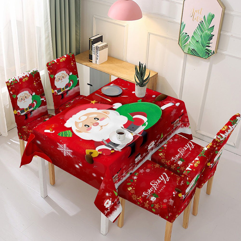 Christmas tablecloth chair cover | Decor Gifts and More