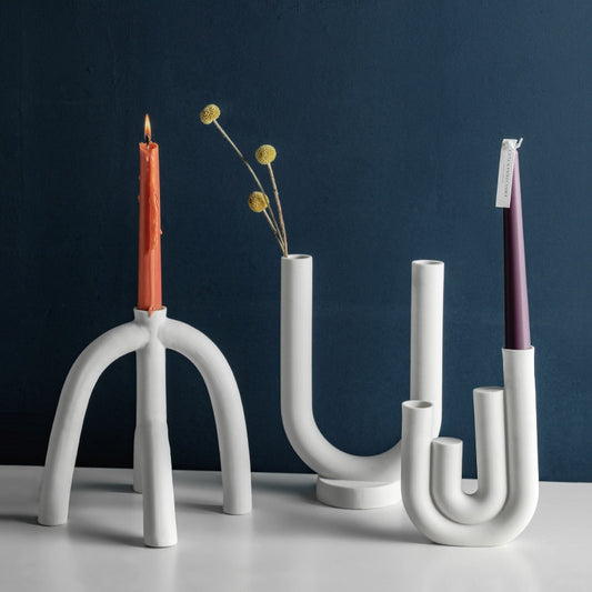 Ceramic Candlestick ornaments | Decor Gifts and More