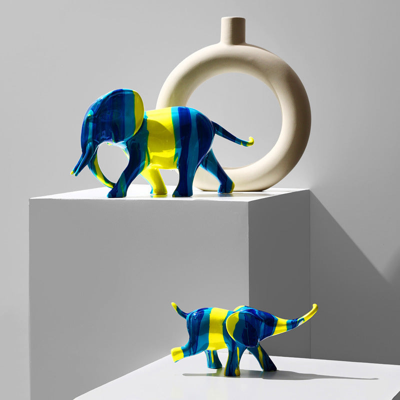 Elephant Decoration Resin Light Luxury Creative Living Room | Decor Gifts and More