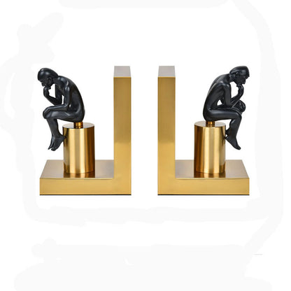 The Thinker Bookend Ornament | Decor Gifts and More