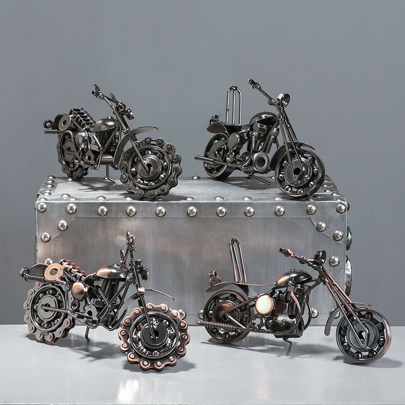 Home Fashion Wrought Iron Motorcycle Model Ornaments