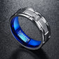 Personality Blue Stainless Steel Men's Ring | Decor Gifts and More