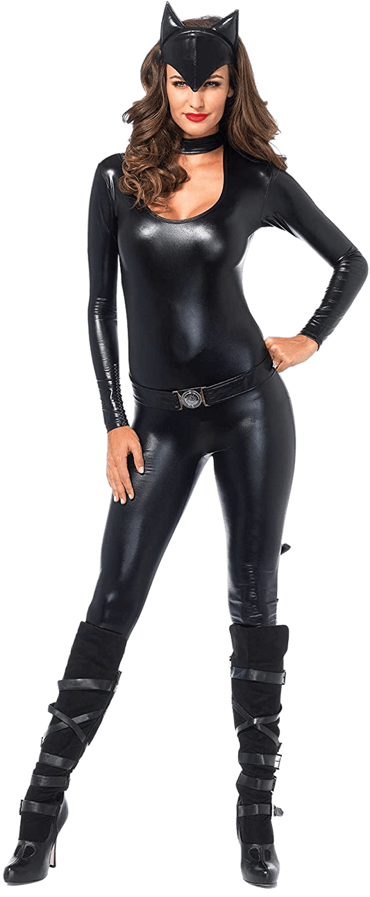 Leg Avenue Women's 3 Piece Frisky Feline Catsuit Costume | Decor Gifts and More