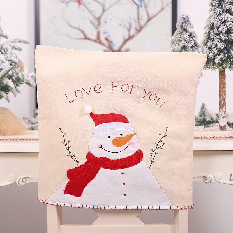 Christmas embroidery chair cover | Decor Gifts and More