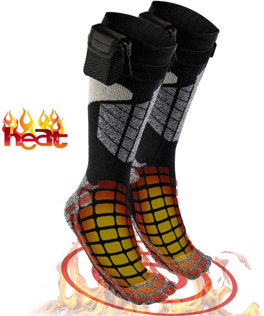 Heated Electric Warm Thermal Socks – Battery Operated Winter Foot Warmers | Decor Gifts and More