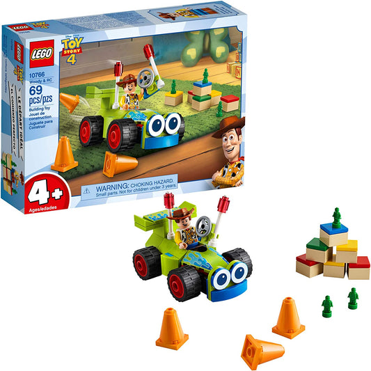 LEGO | Disney Pixar’s Toy Story 4 Woody &amp; RC 10766 Building Kit (69 Pieces) - Home Decor Gifts and More