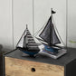 Wrought Iron Sailing Decoration Office Desk Bookshelf