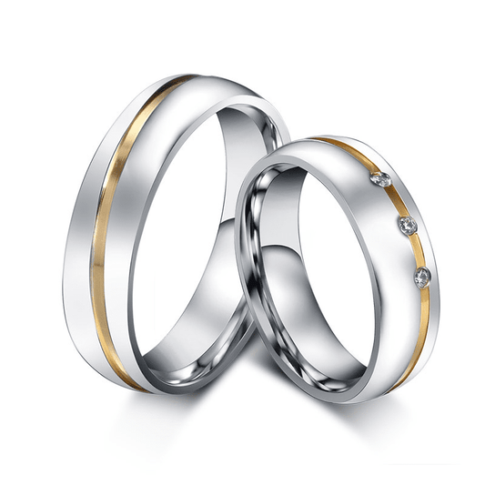 Electric diamond ring set in stainless steel ring | Decor Gifts and More