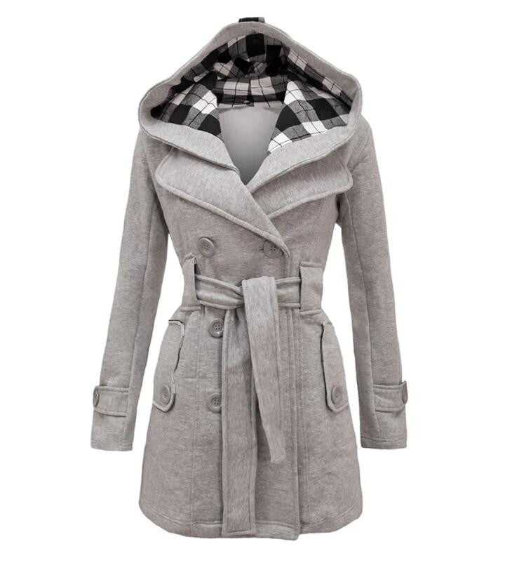 Double-breasted mid-length coat | Decor Gifts and More